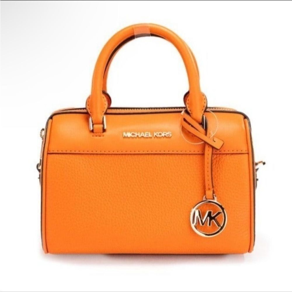 MICHAEL Michael Kors Travel Poppy Extra Small Leather Duffle Crossbody - NWT